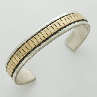 Emerson Thompson Navajo Sterling Silver and Gold Plate Bracelet