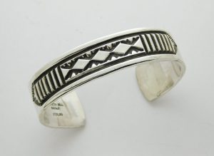 Mary and Kenneth Bill Navajo Sterling Silver Bracelet
