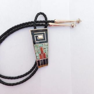 MARY LOVATO Santo Domingo (Kewa’) Inlay Bolo Tie