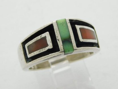Steve Osbeck Damele and Spiny Oyster Sterling Silver Ring