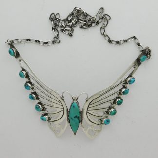 Sarah Dickens Navajo Turquoise and Sterling Silver Necklace