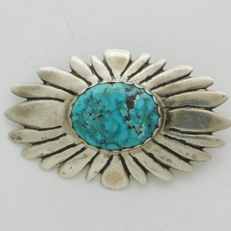 JAB Navajo Sterling Silver and Turquoise Pendant