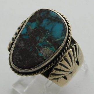 Delbert Gordon Bisbee Turquoise and Sterling Silver Ring