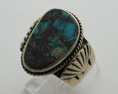 Delbert Gordon Bisbee Turquoise and Sterling Silver Ring