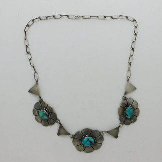 PERSIAN TURQUOISE and Sterling Silver Necklace