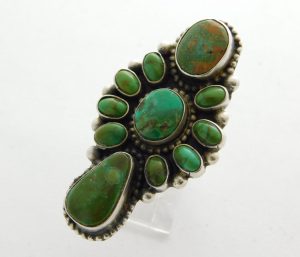 Bobby Johnson Navajo Royston Turquoise and Sterling Silver Ring