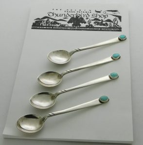 FRANK PATANIA THUNDERBIRD SHOP Demitasse Silver Spoons (4)