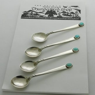 FRANK PATANIA THUNDERBIRD SHOP Demitasse Silver Spoons (4)
