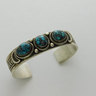 Ned Nez Navajo Turquoise and Sterling Silver Bracelet