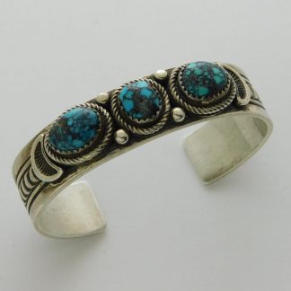 Ned Nez Navajo Turquoise and Sterling Silver Bracelet