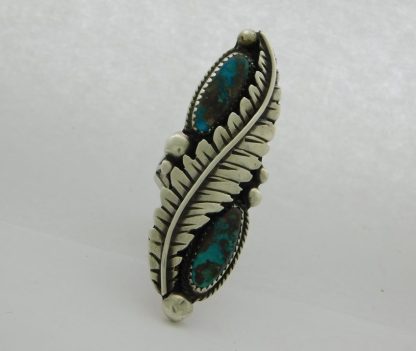 BISBEE TURQUOISE Double Cabochon Sterling Silver Ring