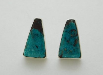 Bisbee Turquoise and Sterling Silver Earrings
