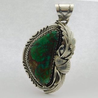 Gary Johnson Navajo Turquoise and Sterling Silver Pendant