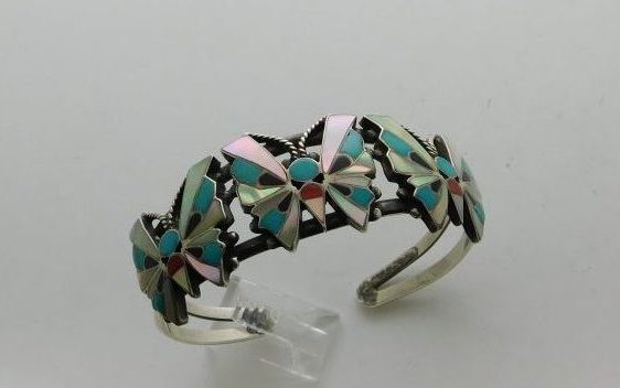 Zuni Turquoise Butterfly Bracelet