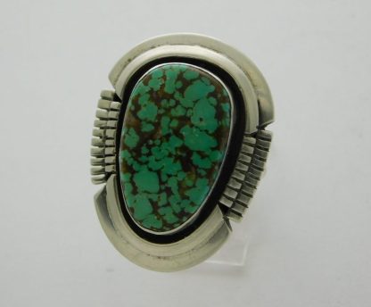Roy Begay Navajo Kingman Turquoise and Sterling Silver Ring Size 9