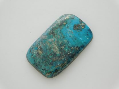 MORENCI TURQUOISE CABOCHON with Pyrite and Quartz Inclusions 46 Carats