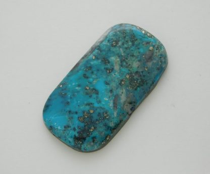 MORENCI TURQUOISE CABOCHON with Pyrite and Quartz Inclusions 35 Carats