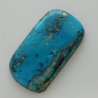 MORENCI TURQUOISE CABOCHON with Pyrite and Quartz Inclusions 52 Carats