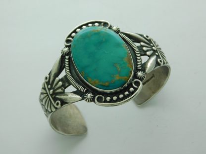 Maisel's of Albuquerque New Mexico Fred Harvey Era Turquoise and Sterling Silver Bracelet