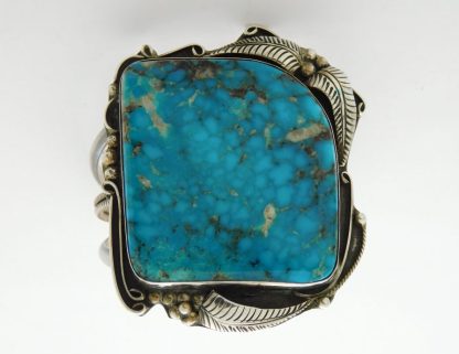 Herbert Tsosie Navajo Kingman Waterweb Turquoise and Sterling Silver Bracelet