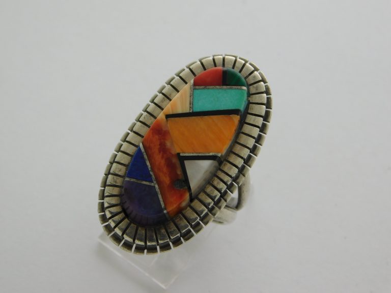 Navajo Ray Jack カラーストーン リング 21号 Navajo Ray Jack カラーストーン リング 21号 Ray Jack/Inlay Ring