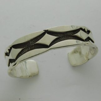 Nora Tahe Navajo Sterling Silver Bracelet