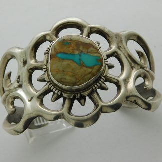 Francis L. Begay Navajo Royston Turquoise Sterling Bracelet