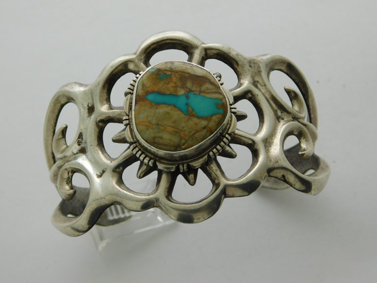 Francis L. Begay Navajo Royston Turquoise Sterling Bracelet