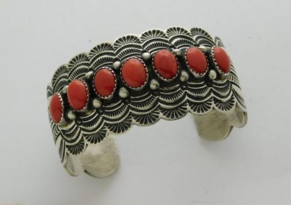 A. Blackgoat Coral & Sterling Bracelet