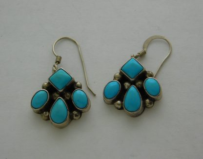 Running Bear Kingman Turquoise Earrings