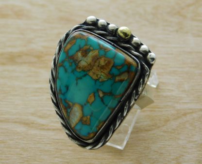 Ryan Horbach Royston Turquoise + Gold Ring