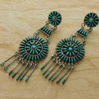 Zuni Needlepoint Chandelier Earrings