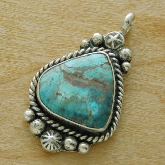 Natural Bisbee Turquoise Pendant