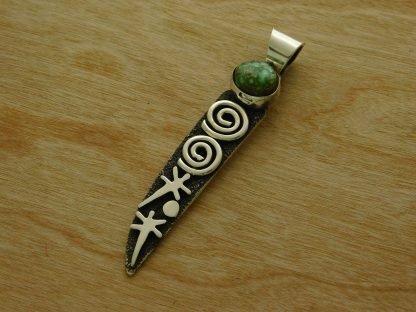 Alex Sanchez Navajo Sonoran Gold Turquoise Pendant