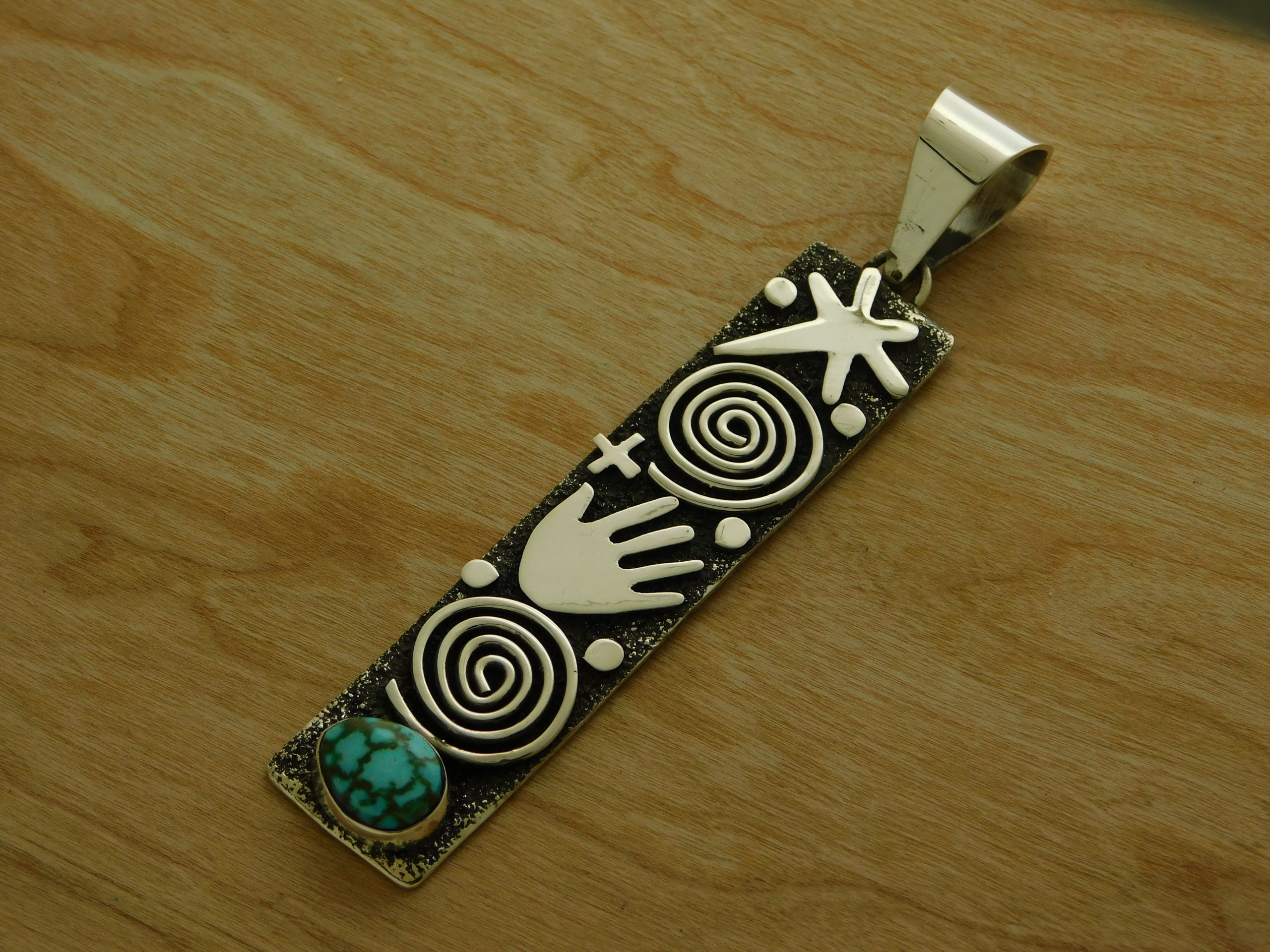 Alex Sanchez Navajo Spiral Pendant