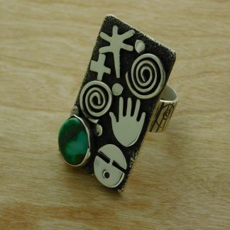 Alex Sanchez Navajo Petroglyph Ring