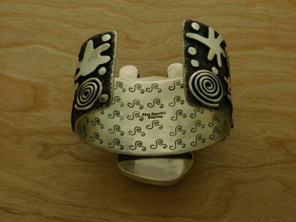 Rear view Alex Sanchez Navajo Kachina Bracelet