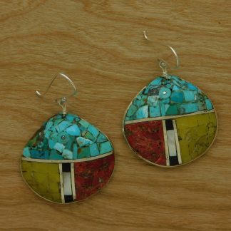 Mary Coriz & John Aguilar Santo Domingo Three Section Earrings