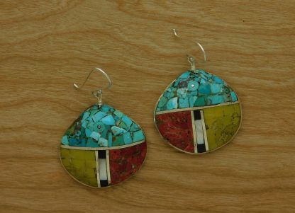 Mary Coriz & John Aguilar Santo Domingo Three Section Earrings