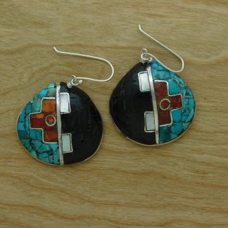 Mary Coriz & John Aguilar Santo Domingo Geometric Earrings