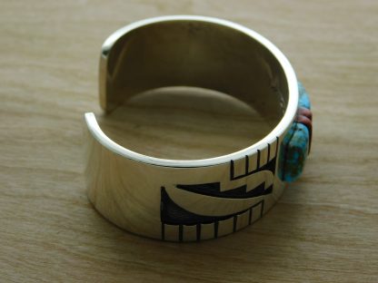 Side Timmy Yazzie Navajo Kingman Bracelet