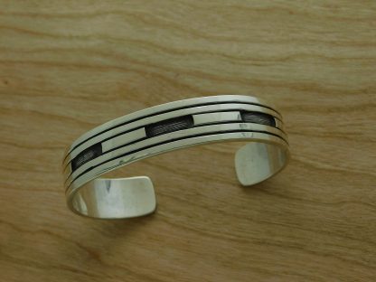 Timmy Yazzie Navajo Road Stripe Bracelet