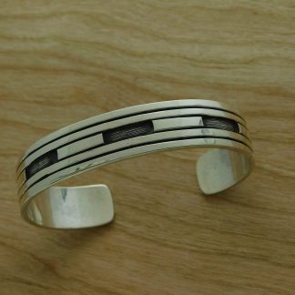 Timmy Yazzie Navajo Road Stripe Bracelet