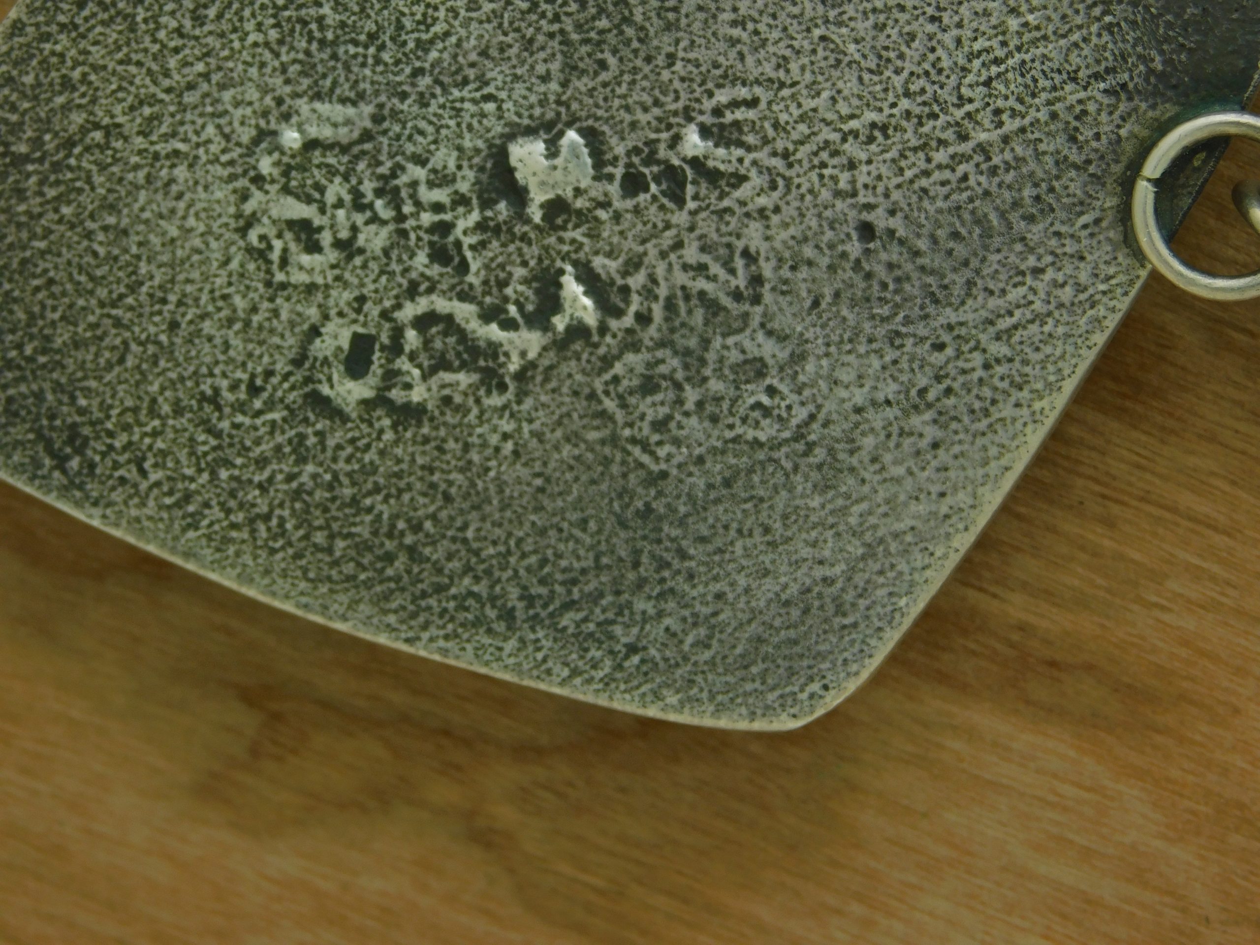 Hallmark on verso of Tufa Cast