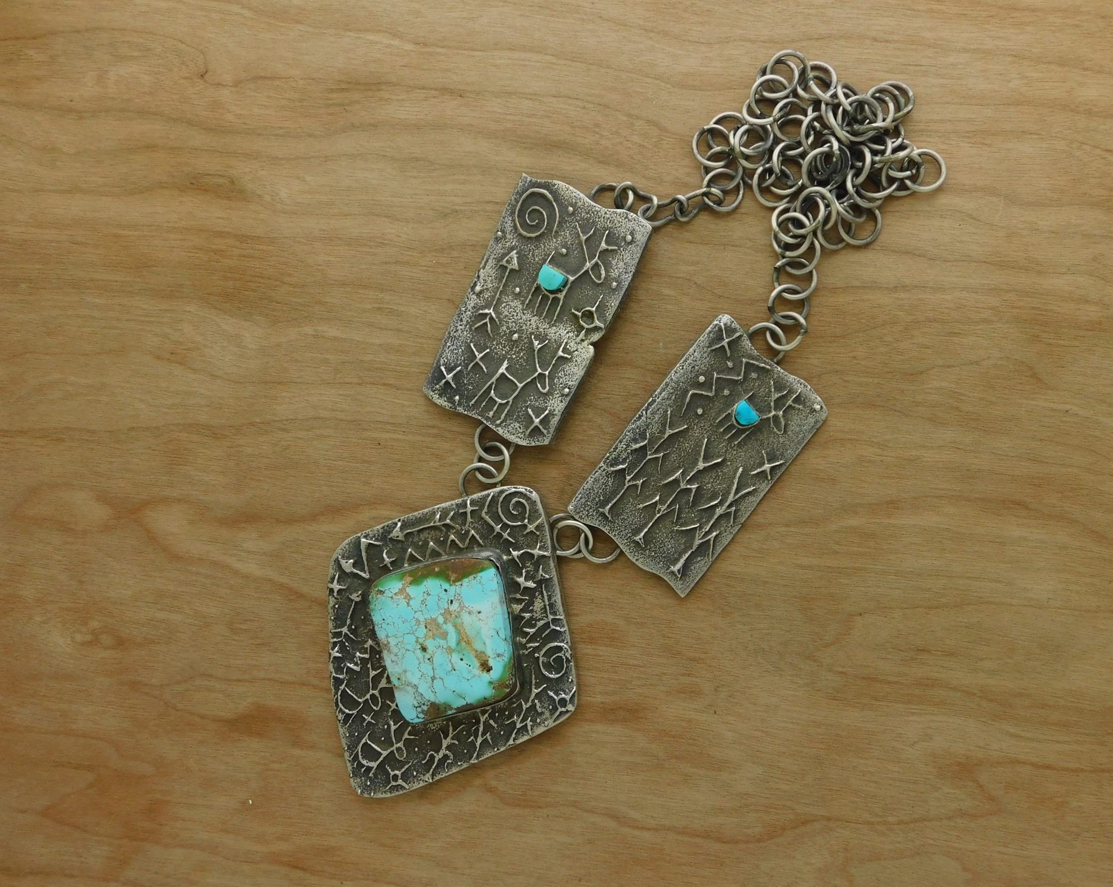Tufa Cast Corn Necklace