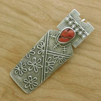 Cordell Pajarito Kewa Coral Pendant