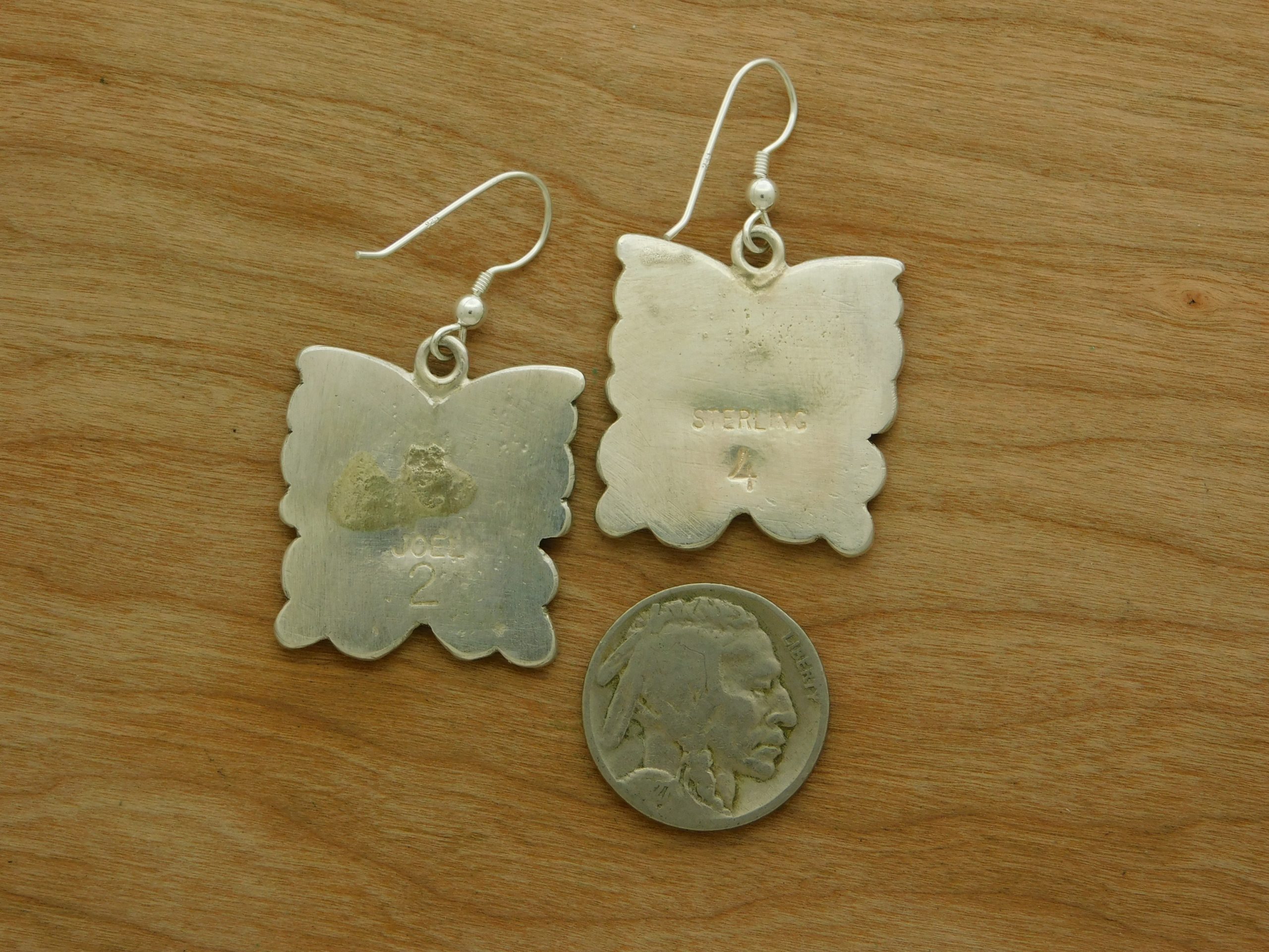 Rear Joel Pajarito Kewa Butterfly Earrings