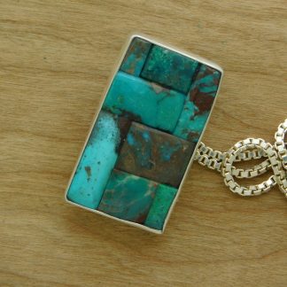 Bisbee Turquoise Cobblestone Pendant