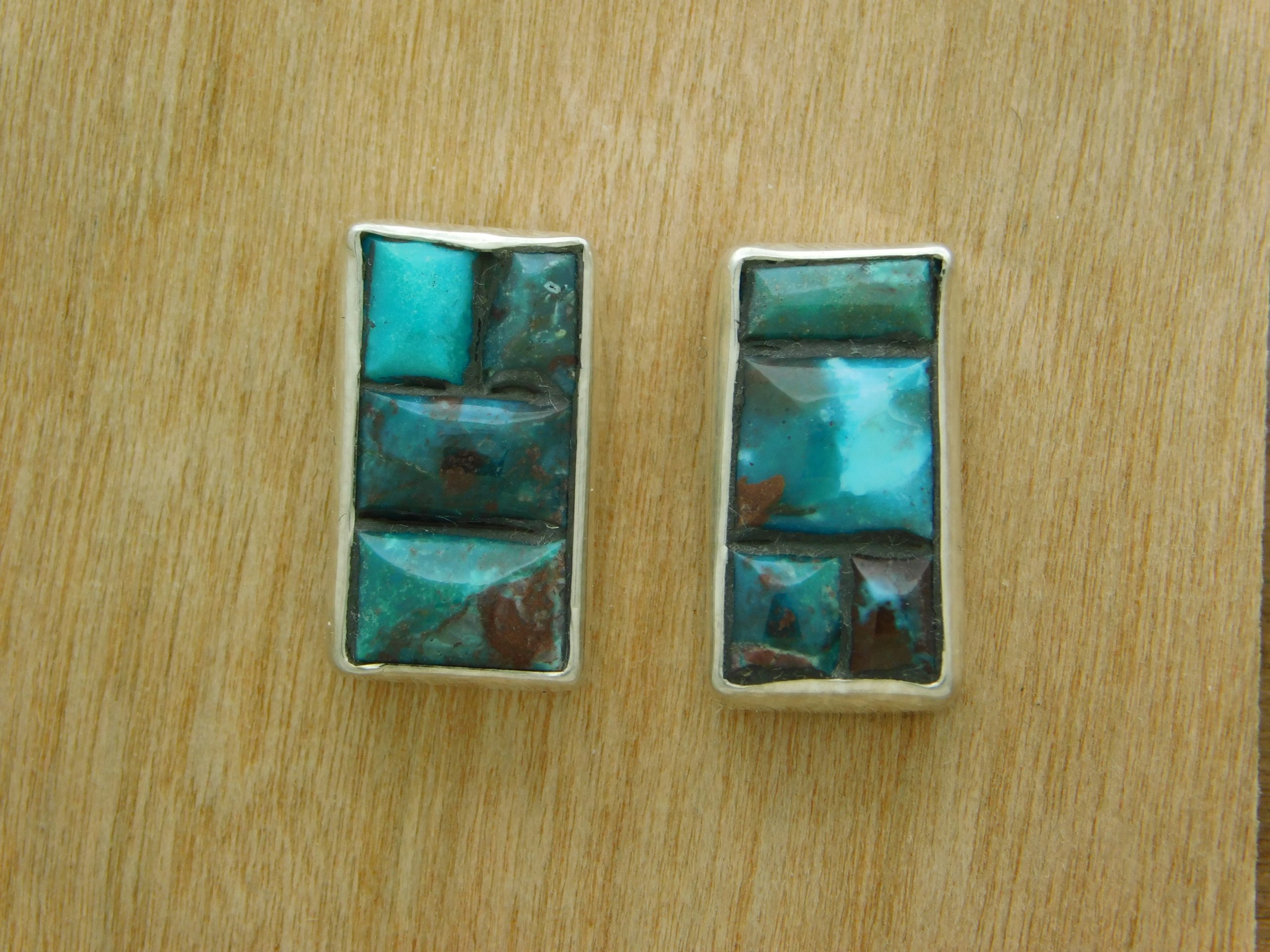 Bisbee Turquoise Cobblestone Earrings