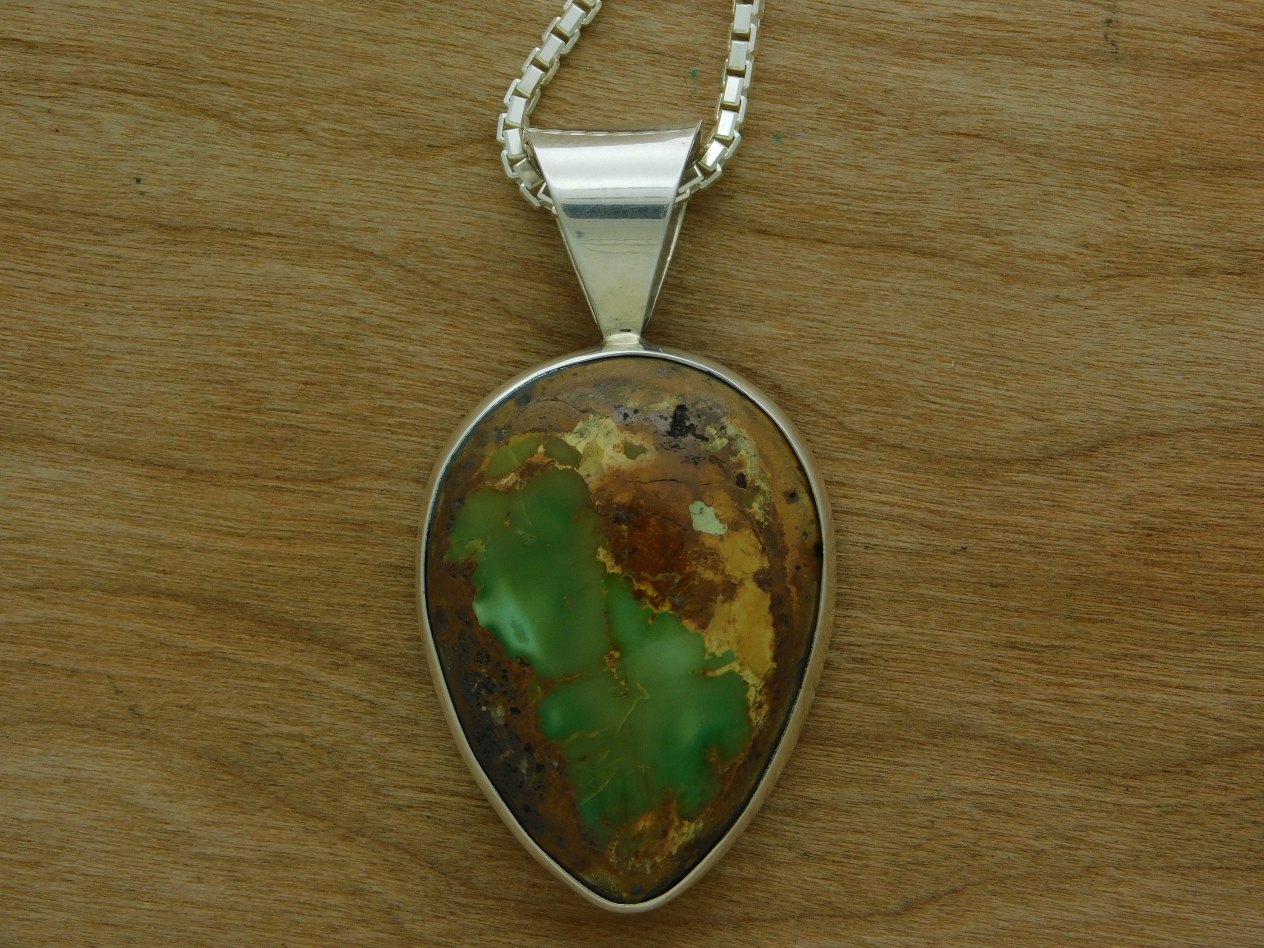 Royston Turquoise Stripe Pendant